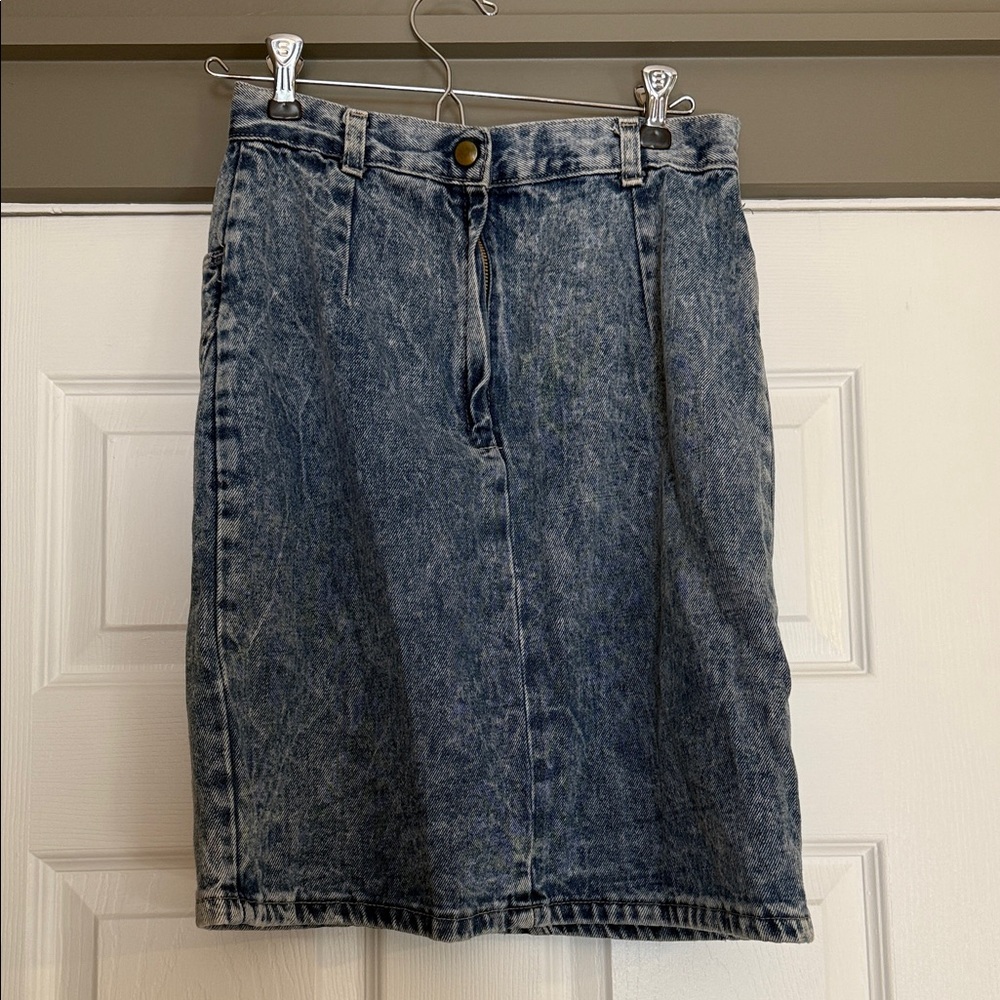 80’s Denim Blue Women's Pencil Skirt